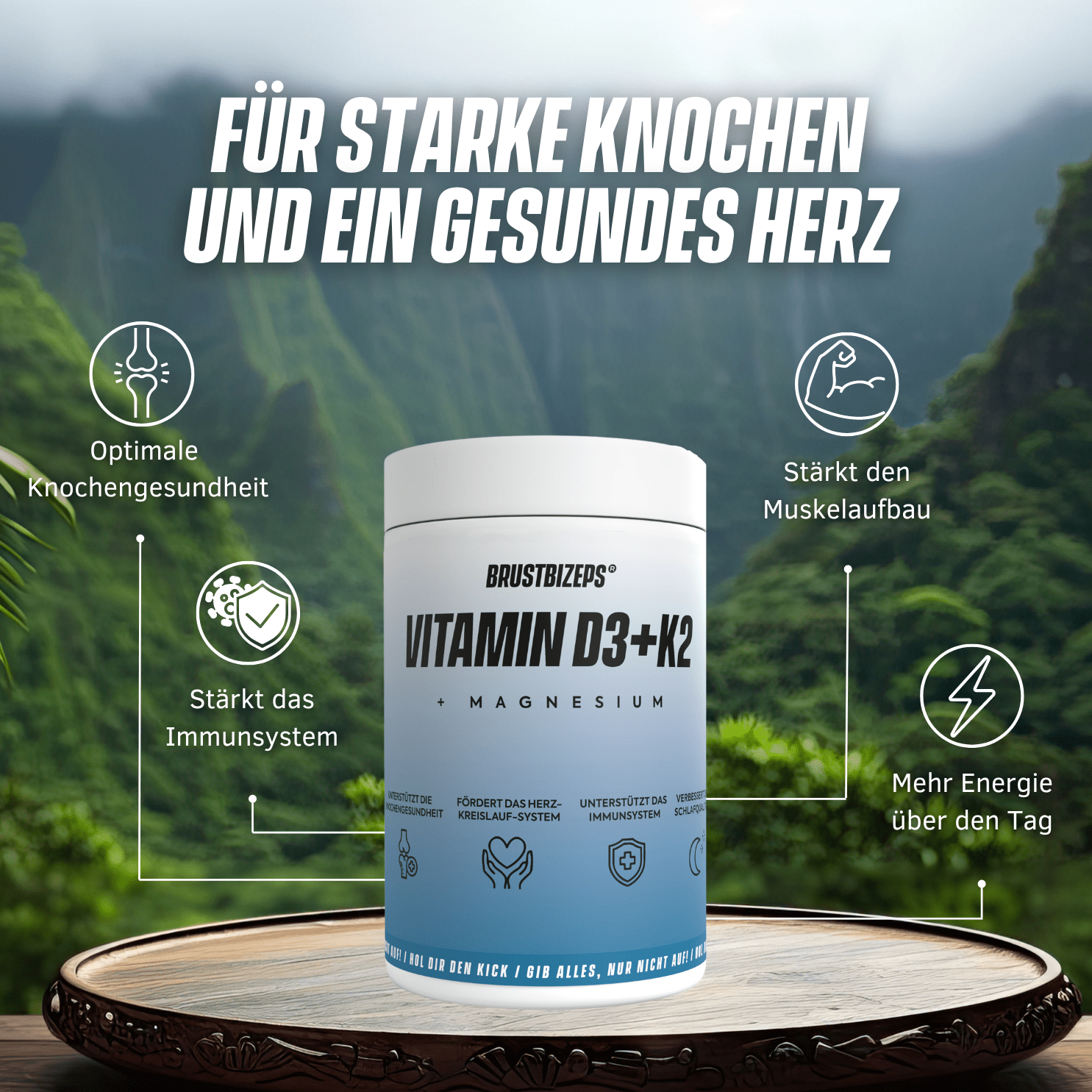 Vitamin D3+K2, 90 Kaps.