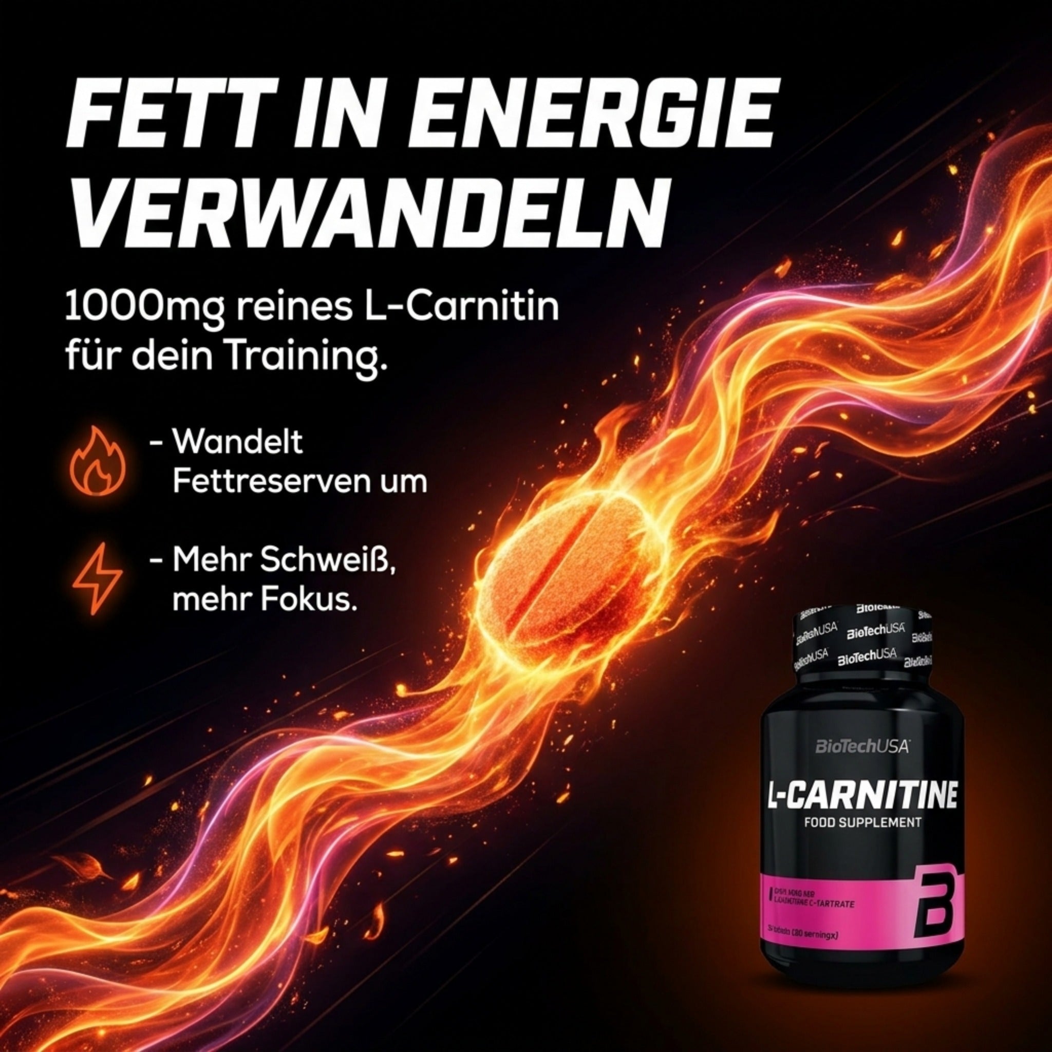 Fatburner L-Carnitin, 60 Tabl.