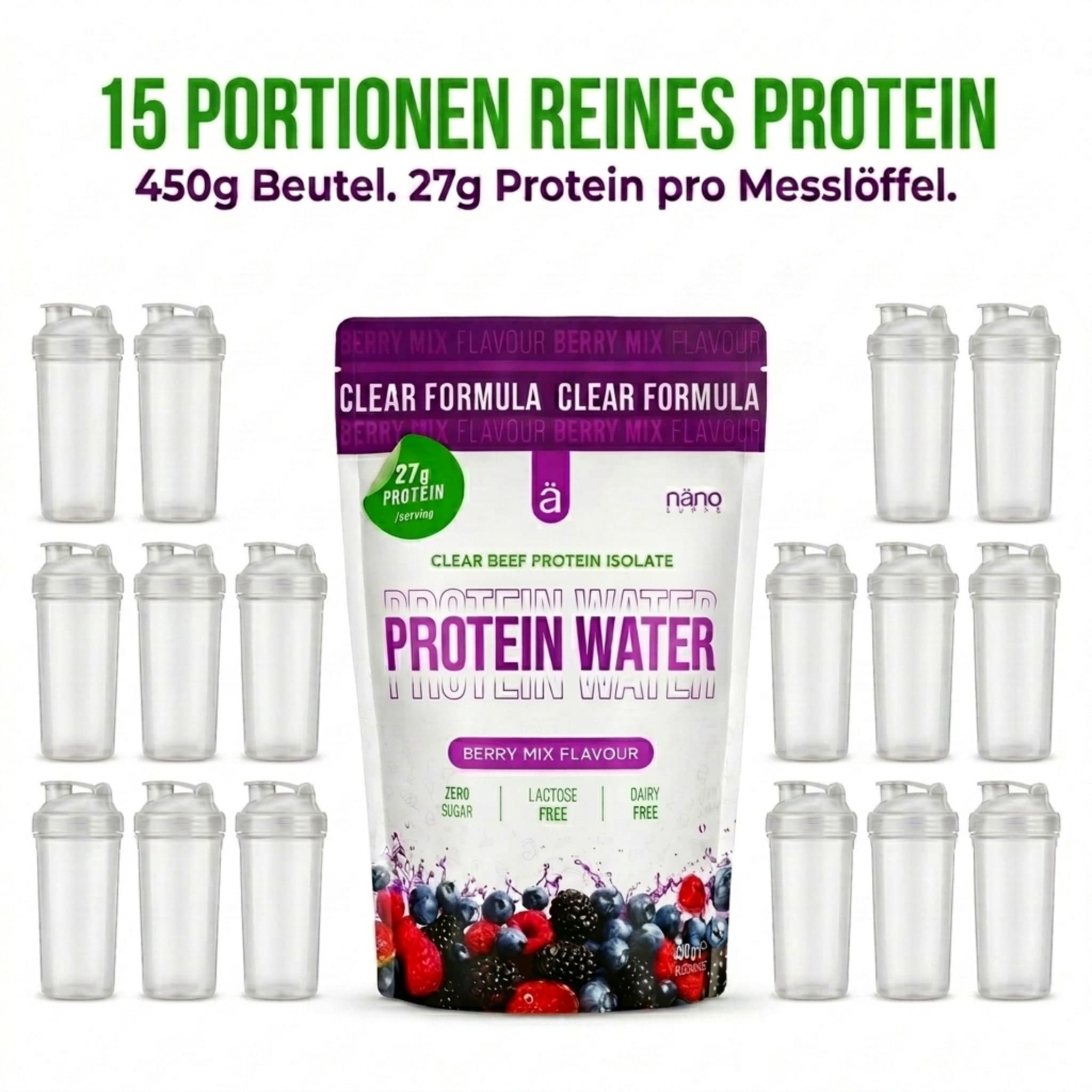 Protein Water Clear Beef Isolate, 450g