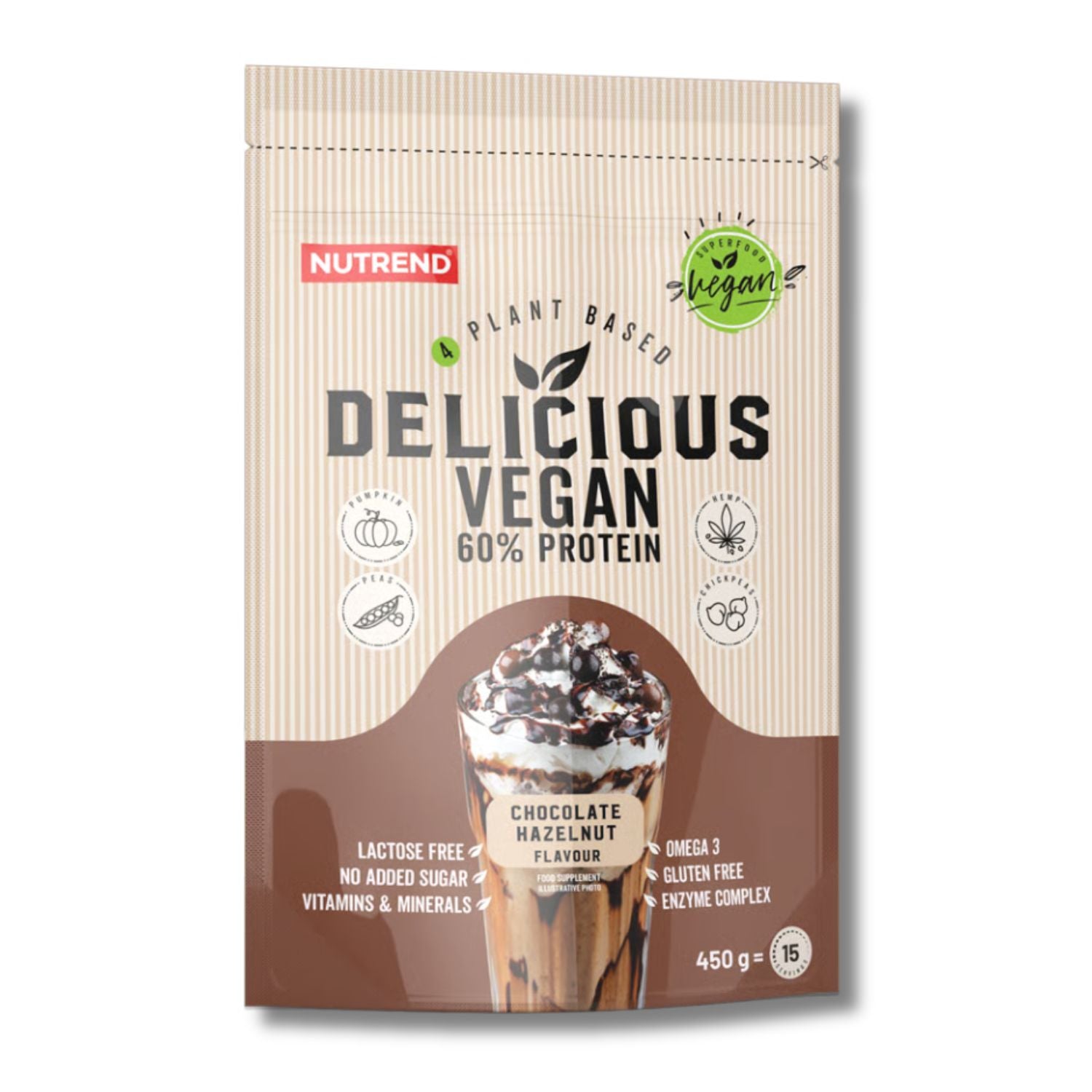 Nutrend Delicious Vegan Protein, 450g