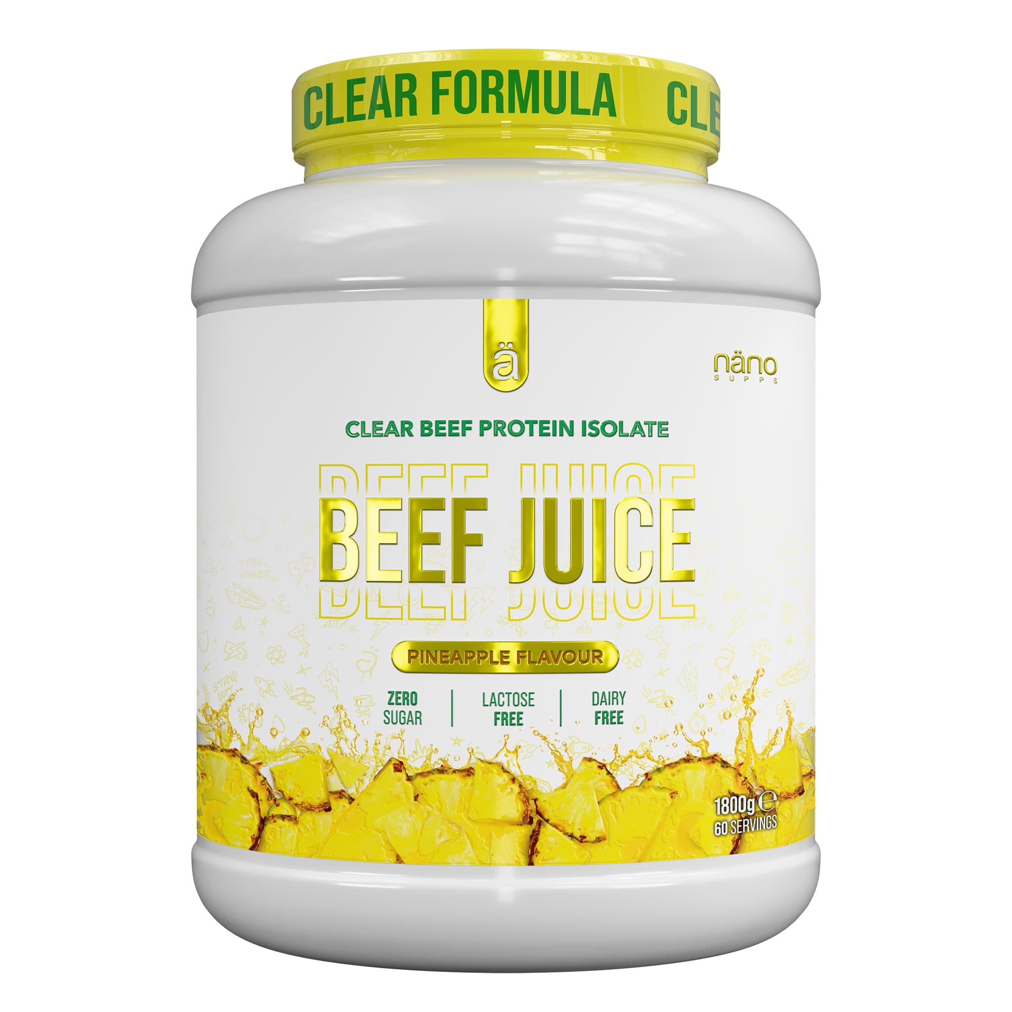 Premium Clear Whey Beef Protein Isolate, 1800g