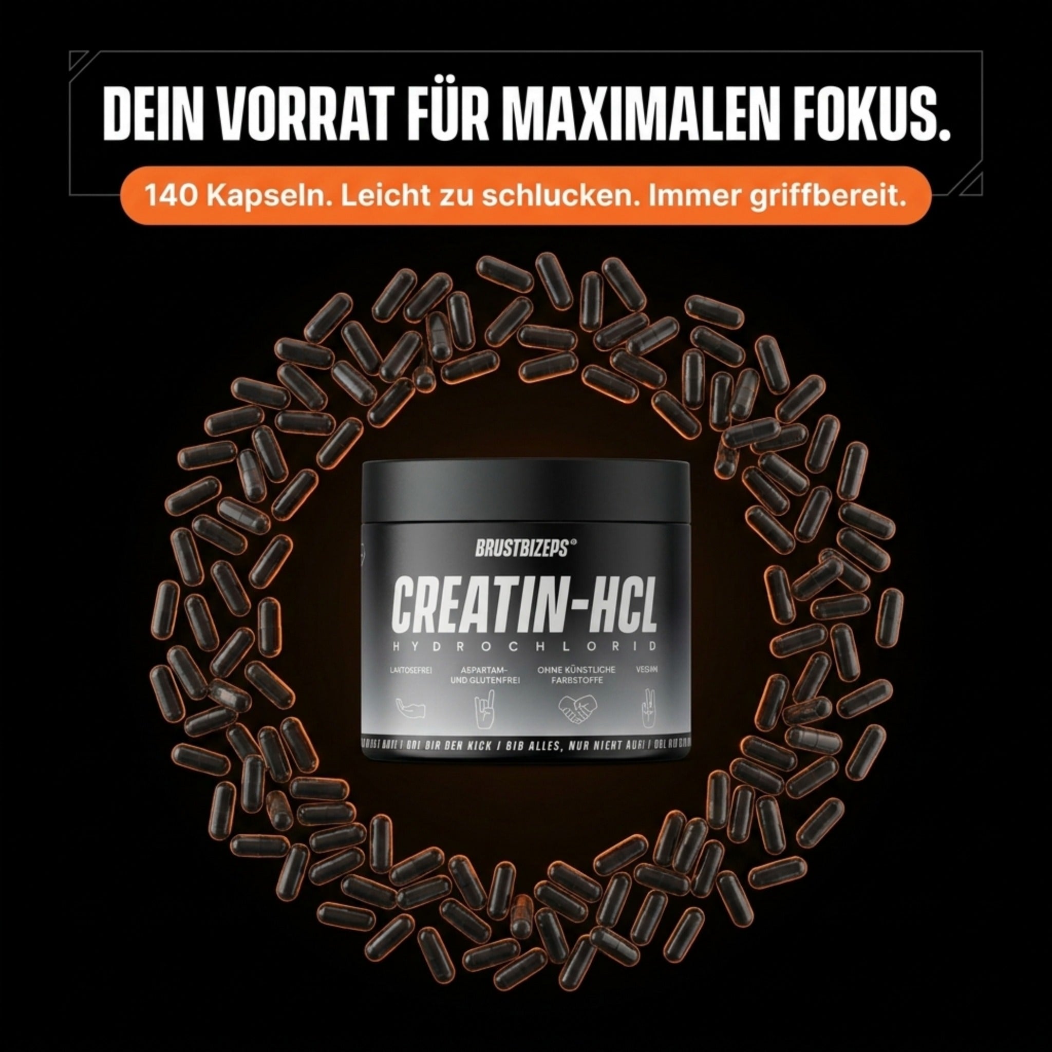 Creatin-HCL, 140 Kapseln