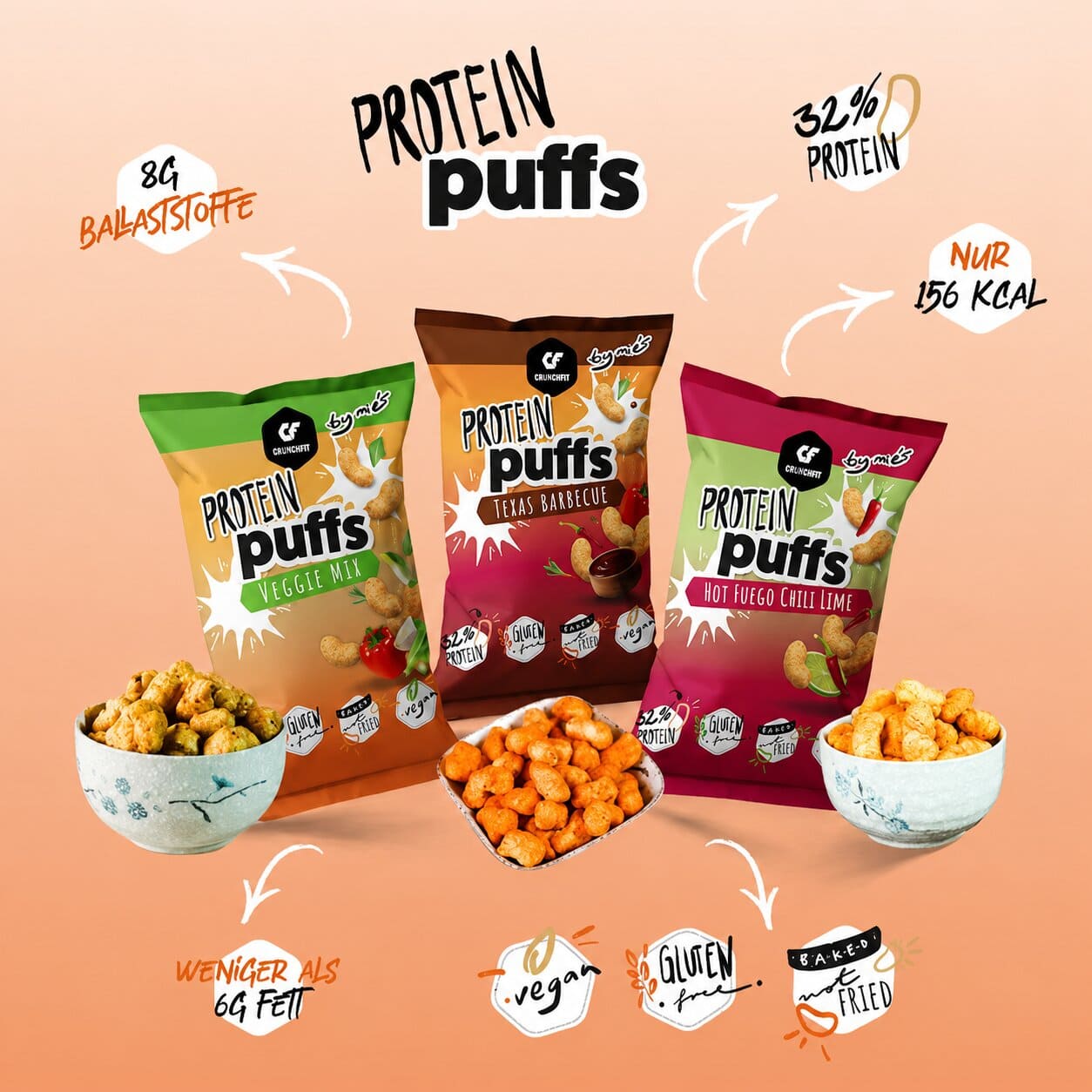 GoFitness Protein Puffs, 50g